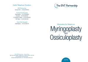 Myringoplasty Ossiculoplasty