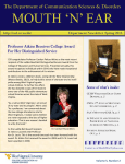 mouth `n` ear - Department of Communication Sciences and Disorders