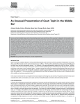 An Unusual Presentation of Gout: Tophi in the Middle Ear