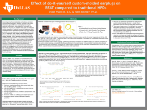 Effect of do-it-yourself custom-molded earplugs on REAT compared