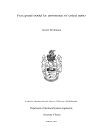 Perceptual model for assessment of coded audio