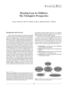 Hearing Loss in Children: The Otologist`s Perspective