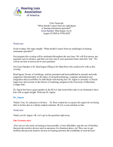 8-20-2009 Brad Ingrao - Hearing Loss Association of America