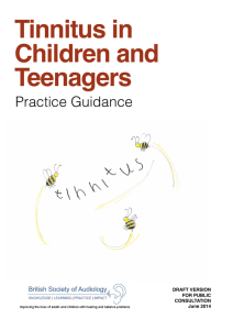 Tinnitus in Children and Teenagers Practice Guidance