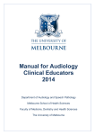 Manual for Audiology Clinical Educators 2014