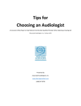 Nine Important Tips for Choosing an Audiologist