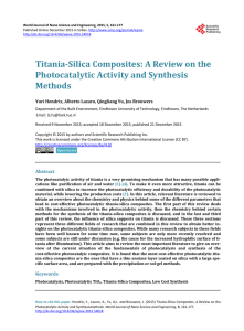 Titania-Silica Composites - Scientific Research Publishing