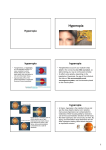 Hyperopia - Diamond Vision