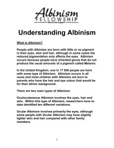 Understanding Albinism