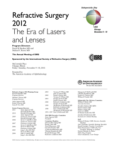 Refractive Surgery Subspecialty Day Syllabus (PDF 6MB)