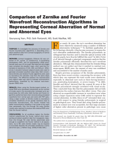 Comparison of Zernike and Fourier Wavefront Reconstruction