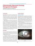 Phacomorphic Glaucoma: Evolving Management Strategies