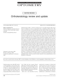 Orthokeratology review and update