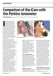 Comparison of the iCare with the Perkins tonometer
