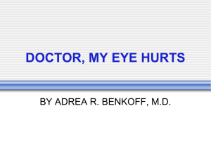 doctor, my eye hurts - Optometrist Continuing Education