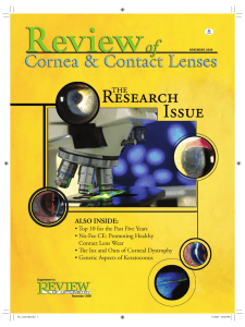 ALSO INSIDE: - Review of Optometry