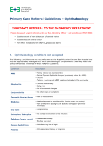 Primary Care Referral Guidelines - Royal Victorian Eye and Ear