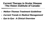 Current Therapy in Ocular Disease -The Vision Institute of Canada-
