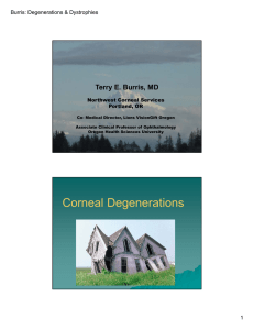 Corneal Degenerations