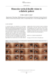 binocular vertical double vision in a diabetic patient