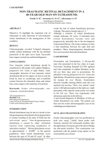 NON-TRAUMATIC RETINAL DETACHMENT IN A 60-YEAR