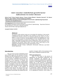 Anti-vascular endothelial growth factor indications in ocular disease