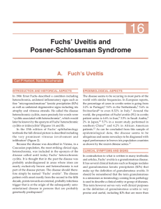 Fuchs` Uveitis and Posner-Schlossman Syndrome