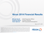 Nicox 2014 Financial Results