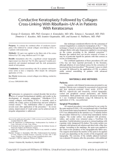 Conductive Keratoplasty Followed by Collagen Cross