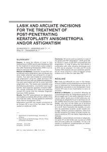 lasik and arcuate incisions for the treatment