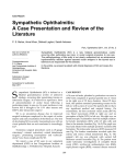 Sympathetic Ophthalmitis: A Case Presentation and Review of the