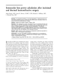 Intraocular lens power calculation after incisional and thermal