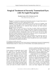 Surgical Treatment of Severely Traumatized Eyes with No Light