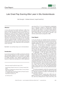 Late Onset Flap Scarring After Laser in Situ Keratomileusis