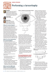 Performing a tarsorrhaphy - Community Eye Health Journal