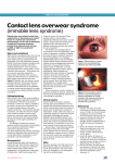 Contact lens overwear syndrome