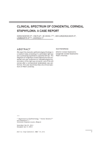 clinical spectrum of congenital corneal staphyloma