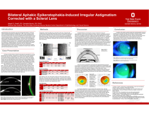 Bilateral Aphakic Epikeratophakia-Induced Irregular Astigmatism