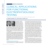 clinical applications for functional electrophysiologic testing