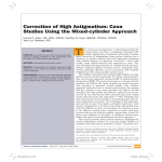 Correction of High Astigmatism: Case Studies Using the Mixed