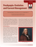 Presbyopia- Evolution and Current Management