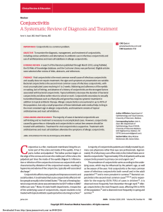 Conjunctivitis A Systematic Review of Diagnosis and Treatment