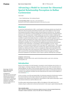 Advancing a Model to Account for Abnormal Spatial