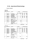 M. Sc. Agricultural Biotechnology