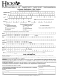 Customer information form
