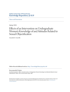 Effects of an Intervention on Undergraduate Women`s Knowledge of