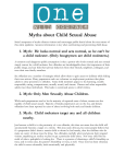 Myths about Child Sexual Abuse