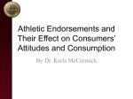 Athlete Endorsements and Their Effect on Consumers