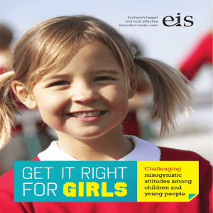 Challenging misogynistic attitudes among children and young people