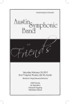 View Concert Program - Austin Symphonic Band